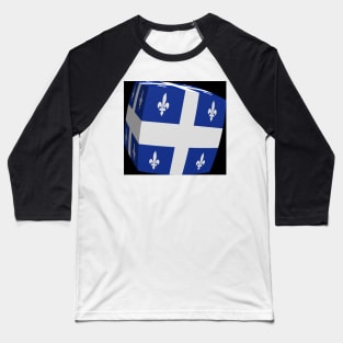 Quebec Flag cubed. Baseball T-Shirt